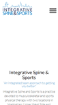 Mobile Screenshot of integrativespineandsports.com